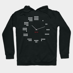 Time flies Funny No Numbers Fly Bug Pest Clock Hoodie